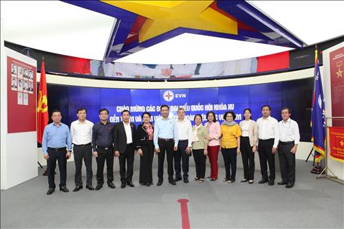 Đoàn Đại biểu Quốc hội các tỉnh Khu vực Đông Nam Bộ tham quan Nhà truyền thống ngành Điện lực Việt Nam